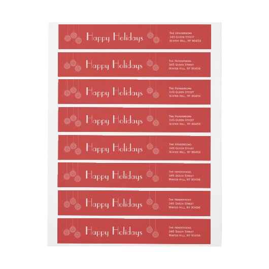 Moderner Ferienaufenthalt rund um das Label - rot (Bogen)