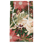 Moderner festlicher botanischer Urlaub in Poinsett Kleine Geschenktüte (Vorderseite)