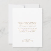 Moderner Fete Gold Foto Arch Abschluss Dankeskarte (Rückseite)