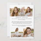 Moderner Fete Minimal Yay Grad Foto Arch Abschluss Ankündigung (Rückseite)