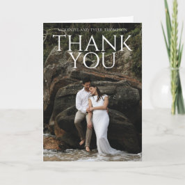 Moderner, fett formatierter Text Dankeskarte