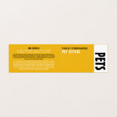 Moderner, fett gearbeiteter Sitzdienst im Detail Visitenkarten (Außenseite Aufgefaltet)