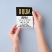 Moderner, fett, trommelnde Lektionen Werbung Flyer (Gruppe)