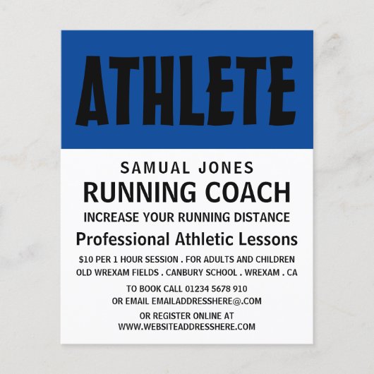 Moderner, fett- und athletischer Lesson Advert Fly Flyer (Vorne)