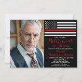 Moderner Feuerwehrmann - Kundenspezifische Foto-Re Einladung (Vorderseite)