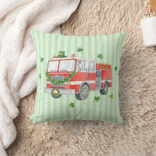 Moderner Feuerwehrmann St. Patrick's Day-Feuerwehr Kissen