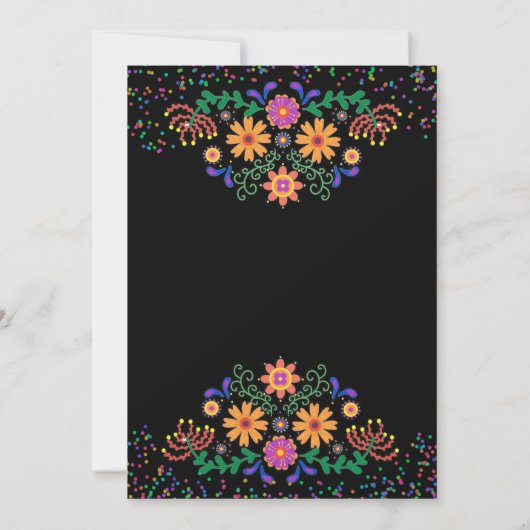 Moderner Fiesta- und Cactus-Junggeselinnen-Abschie Einladung (Rückseite)