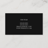 Moderner Filmregisseur/in Visitenkarte (Rückseite)