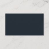 Moderner Finanzberater mit Skript-Schrift Visitenkarte (Rückseite)