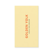 Moderner Firmenname des Eierhändlers mit Adresse