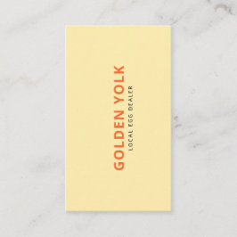 Moderner Firmenname des Eierhändlers mit Adresse Visitenkarte