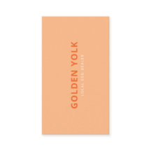 Moderner Firmenname des Eierhändlers mit Adresse