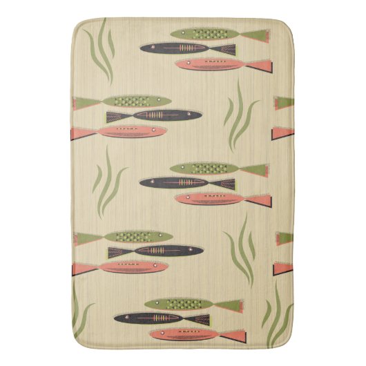 Moderner Fisch aus dem Mittelalter Badematte (Vorderseite Vertikal)