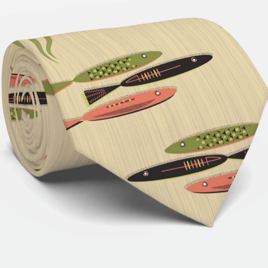 Moderner Fisch aus dem Mittelalter Krawatte