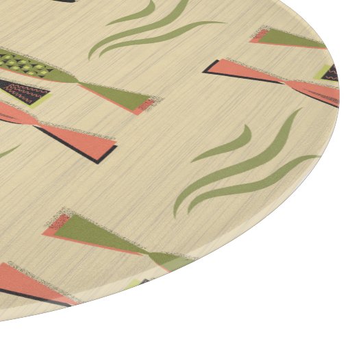 Moderner Fisch aus dem Mittelalter Schneidebrett (Ecke)