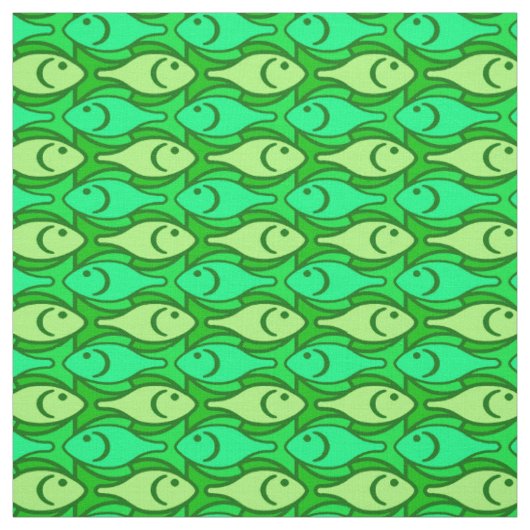 Moderner Fisch aus der Mitte des Jahrhunderts in K Stoff (Muster)