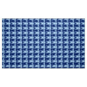 Moderner Fisch, Kobalt und hellblau Stoff (Fat Quarter (45,7 x 55,9 cm))