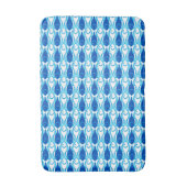 Moderner Fisch, kobaltblau Badematte (Vorderseite Vertikal)