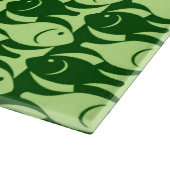 Moderner Fisch, Limon und dunkelgrün Schneidebrett (Ecke)
