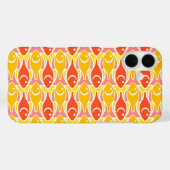 Moderner Fisch, Mandarine orange Case-Mate iPhone Hülle (Rückseite (Horizontal))