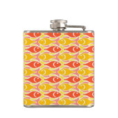 Moderner Fisch, Mandarine orange Flachmann (Rückseite)
