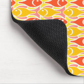 Moderner Fisch, Mandarine orange Mousepad (Ecke)