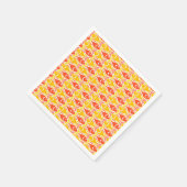 Moderner Fisch, Mandarine orange Serviette (Ecke)