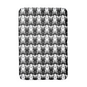 Moderner Fisch, schwarz-weiß Badematte (Vorderseite Vertikal)