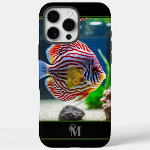 Moderner Fisch Tank, eingraviert iPhone 16 Pro Max Hülle