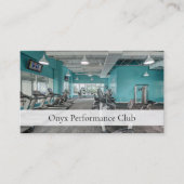 Moderner Fitness Gym Trainer Social Media QR Code Visitenkarte (Vorderseite)