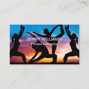Moderner Fitness-Lehrer Visitenkarte