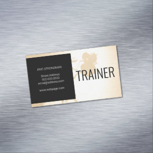Moderner Fitnessraum  Magnetische Visitenkarte
