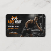 Moderner Fitnessstudio-Personal Trainer Visitenkarte (Vorderseite)