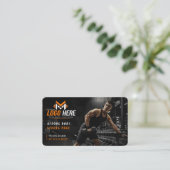 Moderner Fitnessstudio-Personal Trainer Visitenkarte (Stehend Vorderseite)