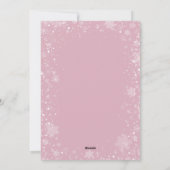 Moderner Flamingos Pet Lover Weihnachtswohnung Feiertagskarte (Rückseite)