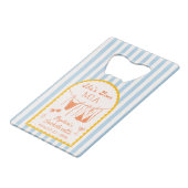 Moderner Flaschenöffner für Junggesellinnenabschie (Vorderseite Schrägansicht)