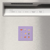 Moderner Flieder-Gartenmagnet Magnet (In Situ (Geschirrspüler))