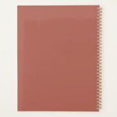 Moderner floraler Aquarellplaner Planer (Rückseite)