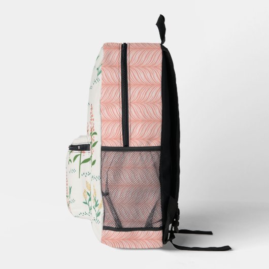 Moderner floraler Rucksack (Rechts)