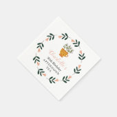 Moderner Florentiner Nachmittagstee Geburtstag Serviette (Ecke)