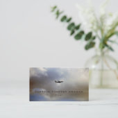 Moderner Flug, Flugsteg und Pilot Visitenkarte (Stehend Vorderseite)