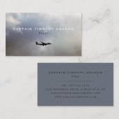 Moderner Flug, Flugsteg und Pilot Visitenkarte (Vorne/Hinten)