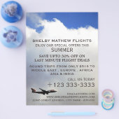 Moderner Flug, Flyer für Werbung in der Fluggesell (Einzeln)