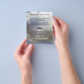 Moderner Flug, Flyer für Werbung in der Fluggesell (Gruppe)