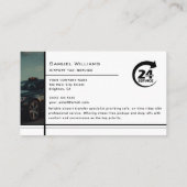 Moderner Flughafentaxi-Service beruflicher Fahrer Visitenkarte (Rückseite)