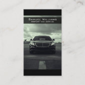 Moderner Flughafentaxi-Service beruflicher Fahrer Visitenkarte (Vorderseite)