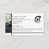 Moderner Flughafentaxi-Service beruflicher Fahrer Visitenkarte (Rückseite)