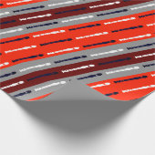 Moderner Flute Einfache Coole Musik Minimaler Flut Geschenkpapier (Ecke)