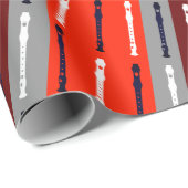 Moderner Flute Einfache Coole Musik Minimaler Flut Geschenkpapier (Rolleneckpunkt)