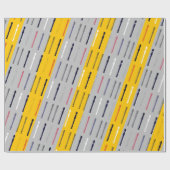 Moderner Flute Einfache Coole Musik Minimaler Flut Geschenkpapier (Flach)